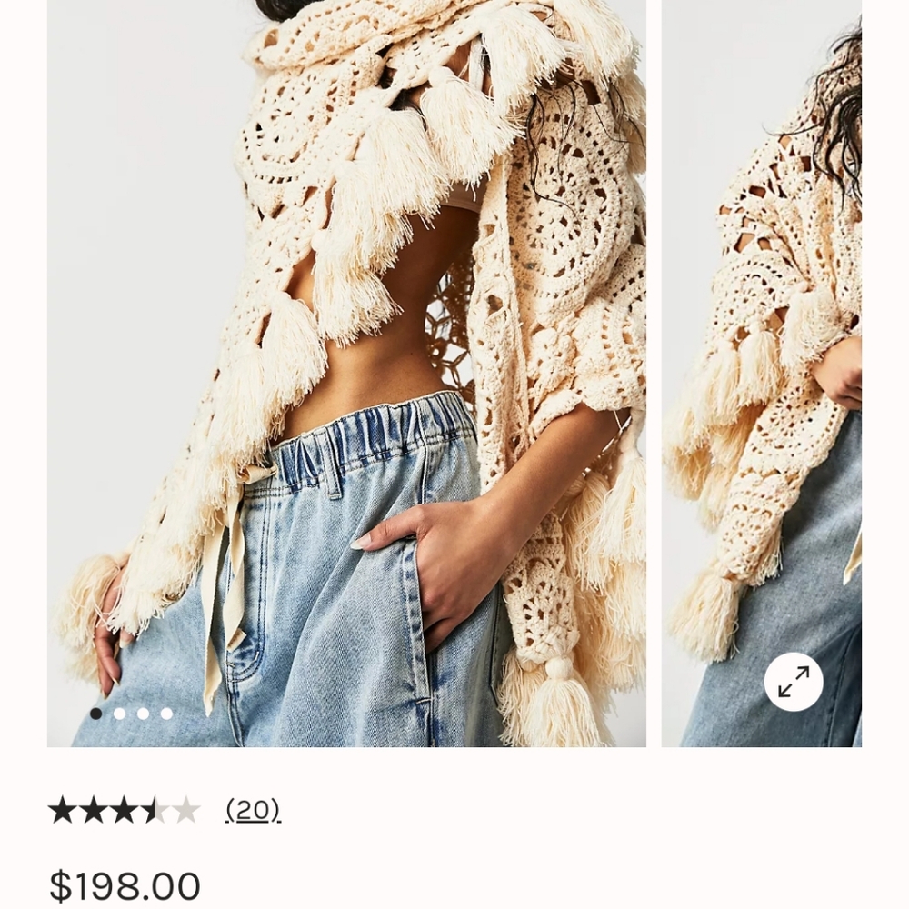 Free people...Sunny Day Crochet Shawl